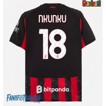 AC Milan Christopher Nkunku #18 Tricou Fotbal Replică 2025-26 Barbati Acasa